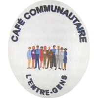 Premier logo du Café communautaire L’Entre-Gens, 1993
